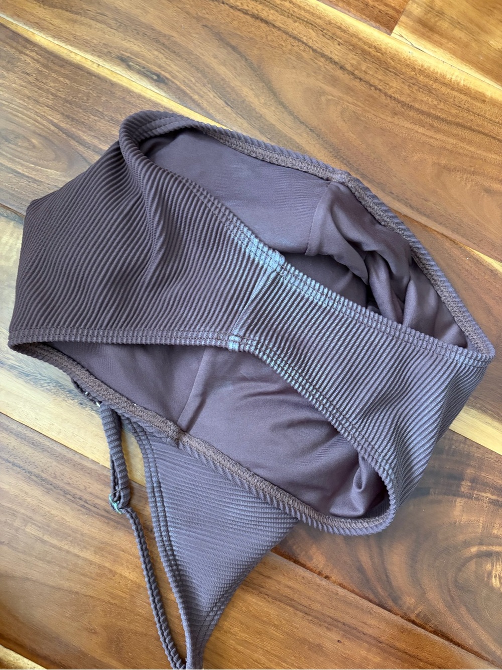 Billabong women’s One-Piece Swimsuit size Small brown ribbed - Picture 10 of 10